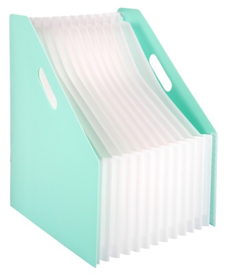 Папка с 13 прозр.вклад. Deli EB41102 A4 полипропилен ассорти с ручками