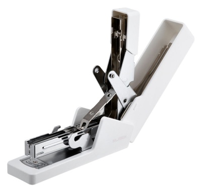 Степлер Deli ENS081WHITE Nusign 24/6 26/6 (25листов) белый 100скоб коробка