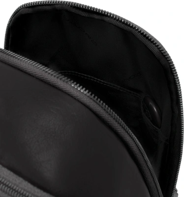 Рюкзак слинг мужской Piquadro Victor CA7174W143/N черный натур.кожа