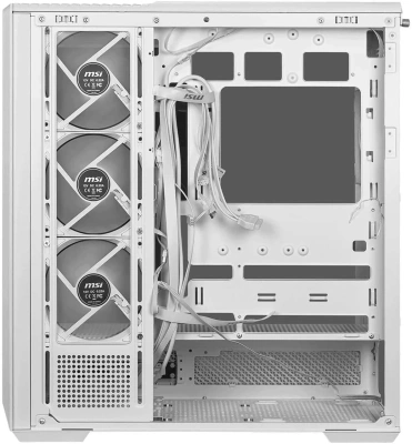 Корпус MSI MAG Pano 130R PZ белый без БП ATX 6x120mm 2x140mm 2xUSB3.0 audio AirDuct bott PSU
