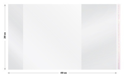 Обложка Silwerhof 382155 Монстрики для учебника с липк.сл. (набор 5шт) ПП 70мкм гладкая прозр. 280х450мм