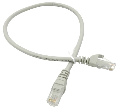 Патч-корд Buro UTP-6-0,5M-G UTP 4 пары cat.6 CCA molded 0.5м серый RJ-45 (m)-RJ-45 (m)