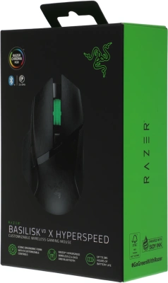 Мышь Razer Basilisk V3 X Hyperspeed черный оптическая 18000dpi беспров. USB 9but (RZ01-04870100-R3G1)
