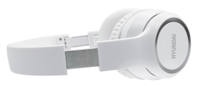 Гарнитура накладные Hyundai H-HP103 белый беспроводные bluetooth оголовье