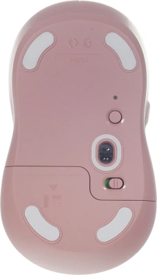 Мышь Logitech M650 розовый оптическая 4000dpi беспров. BT/Radio USB 4but (910-006391)
