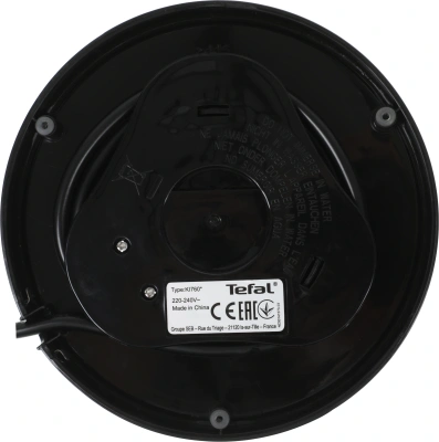 Чайник электрический Tefal KI760D30 1.7л. 2400Вт серебристый корпус: стекло/металл/пластик (8010000023)