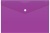 Конверт на кнопке Бюрократ -PK804A5NVIO A5 непрозрачный пластик 0.18мм фиолетовый