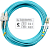 Патч-корд Cabeus FOP-50-LC-SC-10M 2x50/125 OM3 LC дуплекс UPC-SC дуплекс UPC 10м LSZH бирюзовый