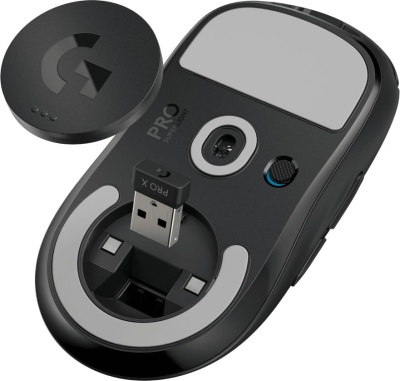 Мышь Logitech G Pro X Superlight черный оптическая 25600dpi беспров. USB 4but (910-005884)