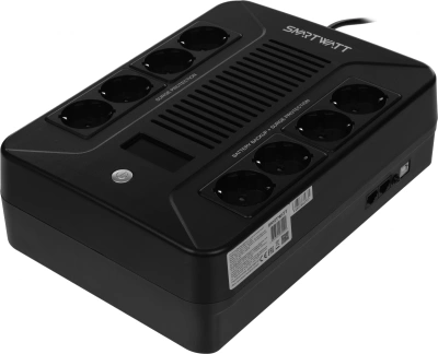 Источник бесперебойного питания Smartwatt Safe Pro LCD 480Вт 800ВА черный