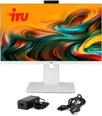 Моноблок IRU Tactio 23IW 23.8" Full HD i5 1235U (1.3) 16Gb SSD512Gb Iris Xe CR без ОС GbitEth WiFi BT 65W Cam белый 1920x1080 (RUS)