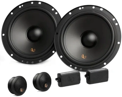 Колонки автомобильные Infinity Alpha 603CF (без решетки) 720Вт 90дБ 4Ом 16.5см (6 1/2дюйм) (ком.:4кол.) компонентные двухполосные