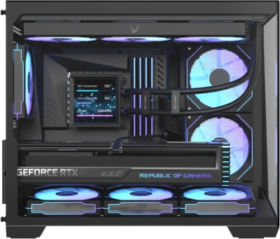 Корпус Formula Crystal Z4M черный без БП mATX 9x120mm 1xUSB3.0 audio bott PSU