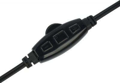 Наушники с микрофоном Оклик HS-M137V черный 1.8м мониторные оголовье (614046)