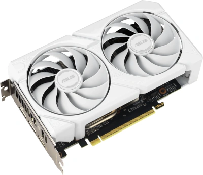Видеокарта Asus PCI-E 5.0 DUAL-RX9060XT-16G-WHITE AMD Radeon RX 9060XT 16Gb 128bit GDDR6 2620/20000 HDMIx1 DPx2 HDCP Ret