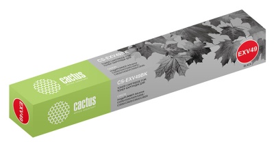 Картридж лазерный Cactus CS-EXV49BK C-EXV49 BK черный (36000стр.) для Canon IR C3320/C3320i/C3325i/C3330i/C3500/C3520i MFP/C3525i MFP/C3530i MFP