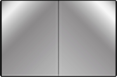 Папка с 20 прозр.вклад. Бюрократ -BPV20BLACK A4 пластик 0.6мм торц.карм с бум. встав черный