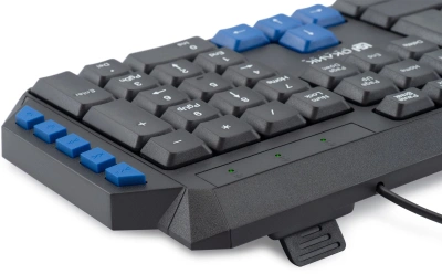 Клавиатура Оклик 750G FROST WAR черный/черный USB Multimedia for gamer (337452) кабель 1.8м
