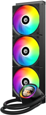 Система водяного охлаждения ID-Cooling FX360 LCD ARGB Soc-AM5/AM4/1200/1700/1851 черный 4-pin 27.2dB Al LCD 350W Ret