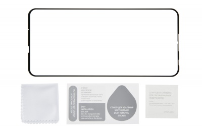 Защитное стекло для экрана Redline черный для Huawei P Smart 2019 3D 1шт. (УТ000017134)