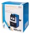 Точилка для карандашей механическая Kw-Trio 307Ablue 307A-BLU 1 отверстие металл синий