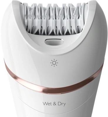 Эпилятор Philips BRE740/11 скор.:2 насад.:8 от аккум. белый