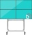 Подставка для телевизора Onkron FSPRO2L-22 серебристый 40"-55" макс.200кг напольный мобильный
