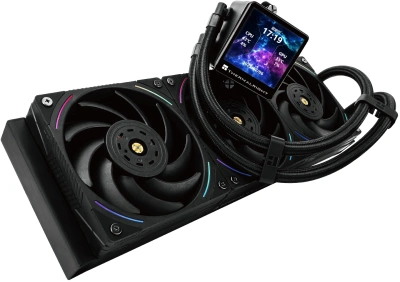 Система водяного охлаждения Thermalright Frozen Vision 360 V2 ARGB Soc-AM5/AM4/1200/1700/1851 черный 4-pin 27dB Al LCD Ret (F-VISION-360-BL-ARGB-V2)