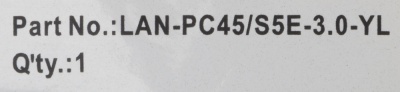 Патч-корд Lanmaster LAN-PC45/S5E-3.0-YL FTP RJ-45 вил.-вилка RJ-45 кат.5E 3м желтый LSZH