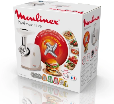 Мясорубка Moulinex ME476132 2000Вт белый/бежевый
