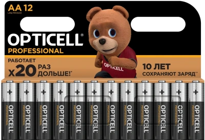 Батарея Opticell Professional LR6 AA (12шт) блистер