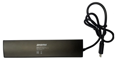 Разветвитель USB-C Digma HUB-7U2.0-UC-B 7порт. черный