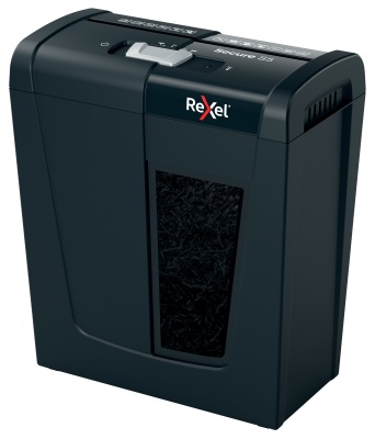 Шредер Rexel Secure S5 EU черный (секр.Р-2) ленты 5лист. 10лтр. скрепки скобы