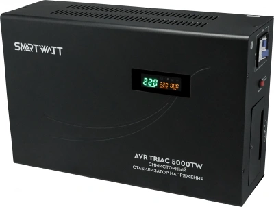 Стабилизатор напряжения Smartwatt AVR Triac 5000TW 5000ВА черный