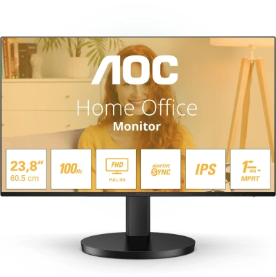 Монитор AOC 23.8" Basic-Line 24B3HA2 черный IPS LED 16:9 HDMI M/M матовая 250cd 178гр/178гр 1920x1080 120Hz VGA FHD 2.97кг