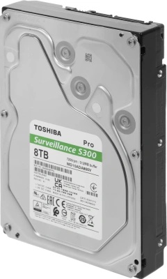 Жесткий диск Toshiba SATA-III 8TB MD10ADA800V Surveillance S300 Pro (7200rpm) 512Mb 3.5"