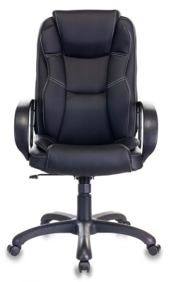 Кресло руководителя Бюрократ CH-839 черный Leather Black экокожа крестов. пластик