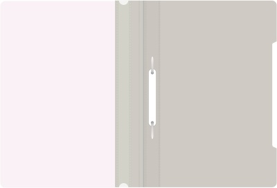 Папка-скоросшиватель Бюрократ -PS20GREY A4 прозрач.верх.лист пластик серый 0.12/0.16