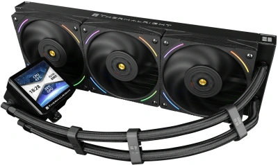 Система водяного охлаждения Thermalright Frozen Vision 360 V2 ARGB Soc-AM5/AM4/1200/1700/1851 черный 4-pin 27dB Al LCD Ret (F-VISION-360-BL-ARGB-V2)