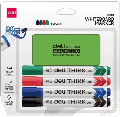Набор маркеров для досок Deli EU099 ассорти