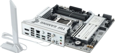 Материнская плата Asus TUF GAMING B850M-PLUS WIFI7 W Socket AM5 AMD B850 4xDDR5 mATX AC`97 8ch(7.1) 2.5Gg RAID+HDMI+DP