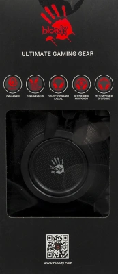 Наушники с микрофоном A4Tech Bloody G525 черный 2м мониторные оголовье (G525 BLACK)