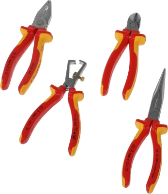 Набор инструментов Knipex KN-002015 4 предмета диэлектр.покр. (жесткий кейс)
