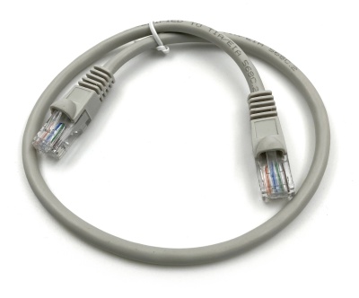 Патч-корд Buro UTP 4 пары cat.5E CCA molded 0.5м серый RJ-45 (m)-RJ-45 (m) (UTP-5E-0,5M-G)