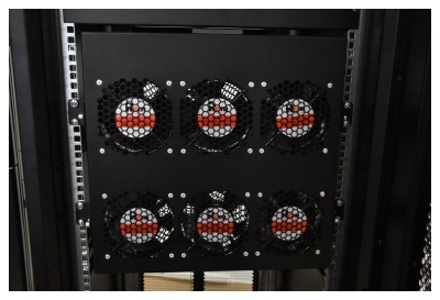 Модуль вентиляторный Rem (R-FAN-6K-1U) 6 вент. с контроллером серый (упак.:1шт)