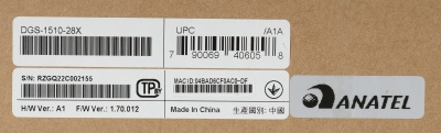 Коммутатор D-Link DGS-1510-28X/A1A 24x1Гбит/с 4SFP+ управляемый