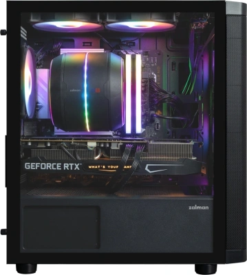 Корпус Zalman M4 SE черный без БП mATX 6x120mm 2xUSB2.0 1xUSB3.0 audio bott PSU