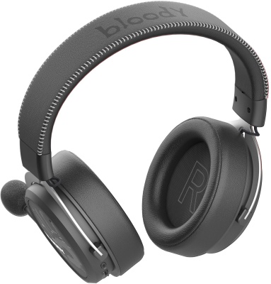 Наушники с микрофоном A4Tech Bloody MR590 Sports черный 1.5м мониторные BT/Radio/3.5mm оголовье (MR590 + WIRED/SPORT BLACK)