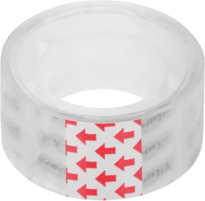 Клейкая лента канцелярская Silwerhof 481070 прозрачная шир.19мм дл.10м 35мкр полипропилен спайка