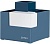 Подставка Deli EZ072BLUE Linfini 6отд. для письменных принадлежностей 120x120x123мм синий